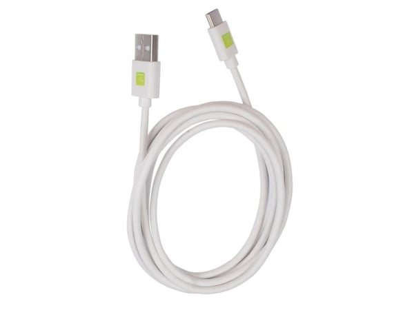 Techly ICOC MUSB20-CMAM20TW, 2 m, USB A, USB C, USB 2.0, 0,48 Gbit/s, Hvit