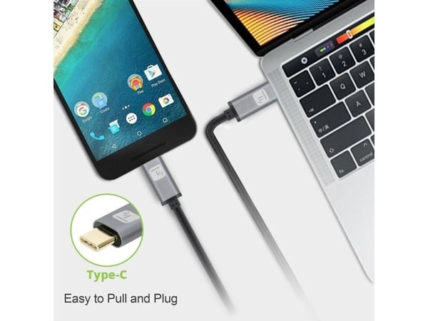 TECHLY USB3.2 Gen.2-kabel Stecker USB Type-C - Stecker USB Type-C Schwarz 1m