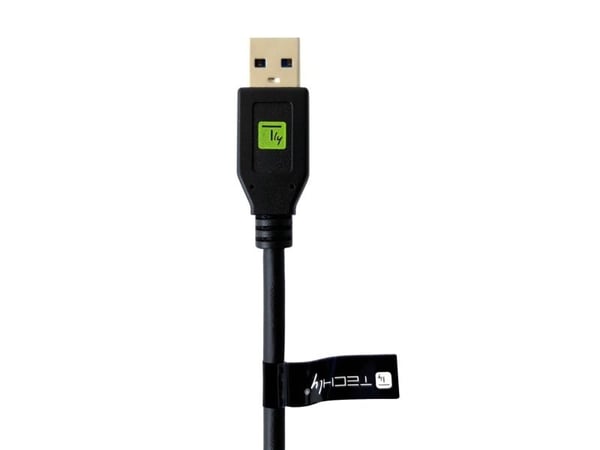 Techly ICOC MUSB312-CMAM05T, 0,5 m, USB A, USB C, USB 3.2 Gen 1 (3.1 Gen 1), 10 Gbit/s, Sort