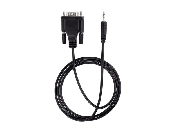 StarTech 3ft (1m) DB9 to 3.5mm Serial Cable for Serial Device Configuration, RS232 DB9 Male to 3.5mm Cable for Calibrating Projectors, Digital Sign...
