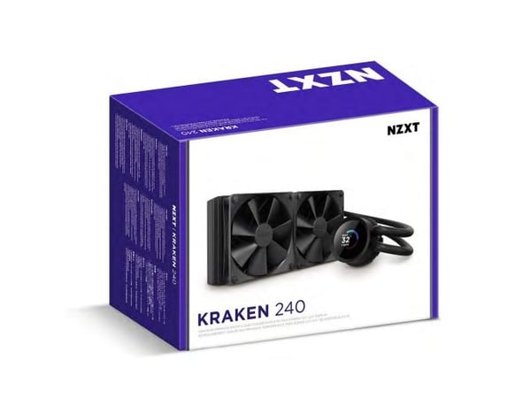 NZXT Kraken 240 - Kylsystem med vätska till processorn - (för: LGA115x Socket, LGA1200, LGA1700, AM4, AM5, sTRX4, TR4) - koppar - 120 mm - mattsvart