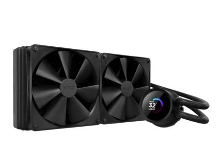 NZXT Kraken 280 - Væskekjølesystem for prosessor - med LCD-skjerm - (for: LGA115x Socket, LGA1200, LGA1700, AM4, AM5, sTRX4, TR4) - kobber - 140 mm...