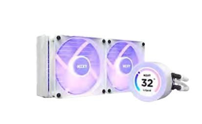 NZXT Kraken Elite 240 RGB - Væskekjølesystem for prosessor - med LCD-skjerm - (for: LGA1700, LGA1200, LGA115x Socket, AM4, AM5) - kobber - 120 mm -...