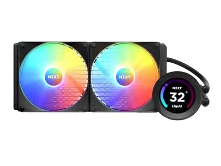 NZXT Kraken Elite 280 RGB - Væskekjølesystem for prosessor - med LCD-skjerm - (for: LGA115x Socket, LGA1200, LGA1700, AM4, AM5, sTRX4, TR4) - kobbe...