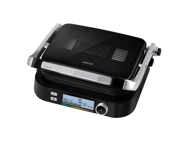 Sencor SBG 6238BK, Sort, Rektangulær, Knapper, Rotasjon, 300 x 250 mm, LCD, 2100 W