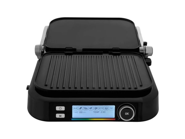 Sencor SBG 6238BK, Sort, Rektangulær, Knapper, Rotasjon, 300 x 250 mm, LCD, 2100 W
