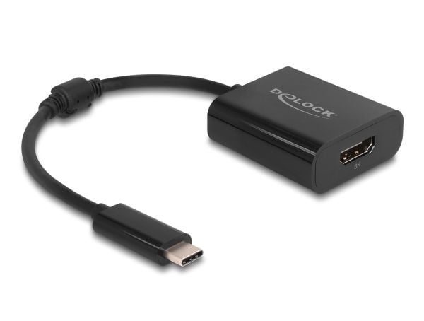 Delock USB Type-C-sovitin HDMI:hen (DP Alt Mode) 8K HDR-toiminnolla musta