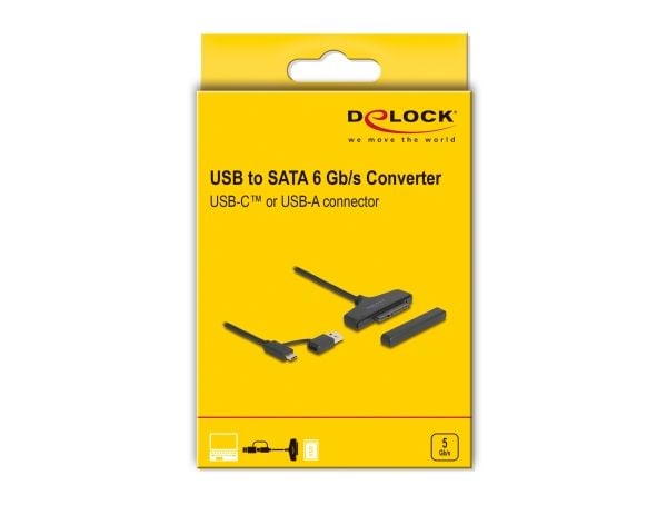 Delock - Diskkontroller - 2.5" - SATA 6Gb/s - USB 3.2 (Gen 1)