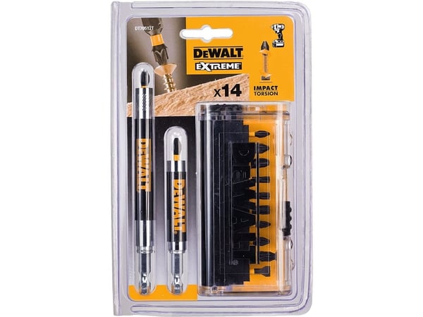 DeWALT DT70512T-QZ, 12 kpl, Phillips, Pozidriv, Paikka, Torx, PH 1, PH 2, PH 3, PZ 1, PZ 2, PZ 3, T20, T25, T30, Kahdeksankulmainen