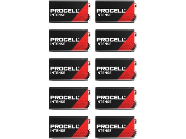 PROCELL Intense - Batteri 10 x 9V - Alkalisk