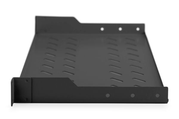 Digitus DN-19 TRAY-1-SW - Rack-hylle - svart - 1U - 19"
