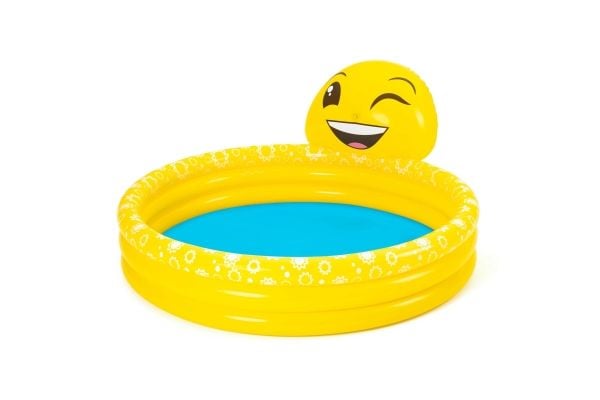 Bestway 53081, Uppblåsbar pool, 282 l, Oval, 2 År, Smiles, Gul