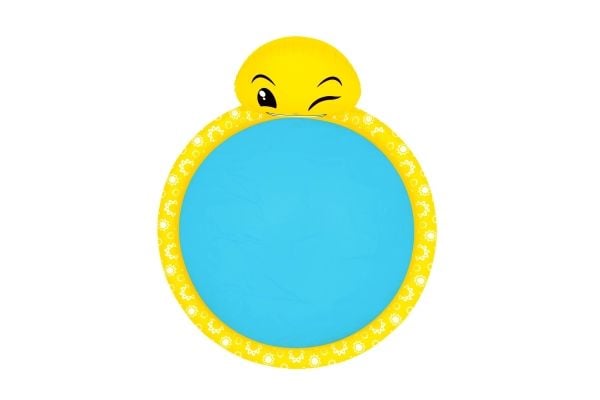 Bestway oppblåsbart basseng med sprinkler Smiley 165 x 144 x 69 cm