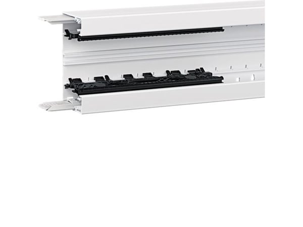 Hager BRN6513019016, Hölje till kabelränna, Svart, Vit, Polyvinylklorid (PVC), 80 mm, 2000 mm