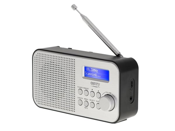Camry Premium CR 1179, Bærbar, Analog og digital, DAB, DAB+, FM, LCD, Blå, Micro-USB