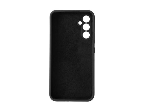 eSTUFF Madrid - Baksidedeksel for mobiltelefon - silk-touch - silikon - svart - for Samsung Galaxy A54