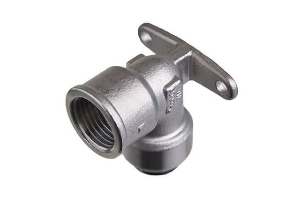 Roth dækvinkel rustfri stål 15 mm x 12"