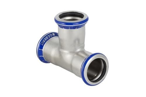 GEBERIT T-stycke rostfritt stål 76,1 mm m/press