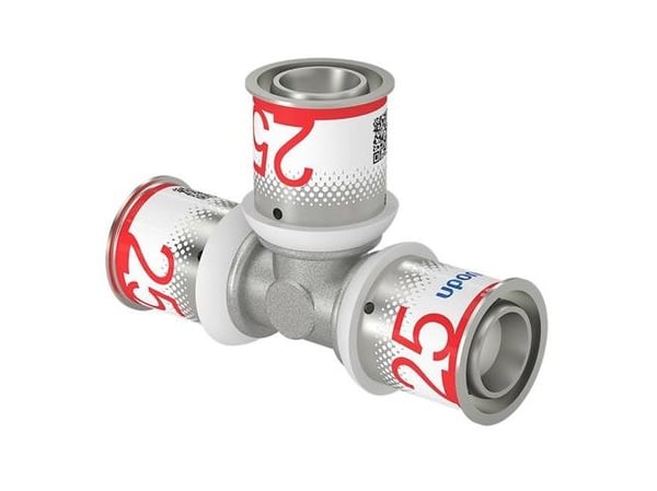 MLC pres T-stk 25-25-25mm - til gulvvarme- og brugsvand- og radiatorsystemer