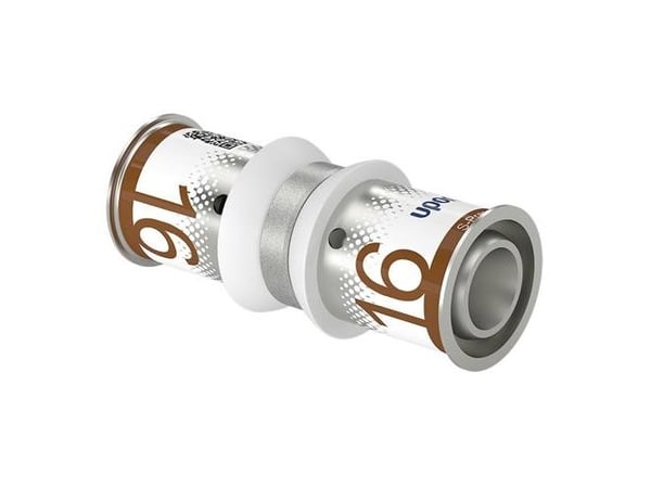 MLC presskoppling 16-16 mm - för golvvärme, tappvatten och radiatorrörsystem
