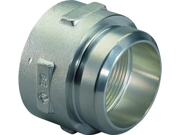 Uponor RS-sovitin m/muf 2-RS2 - forkromet messing UPONOR