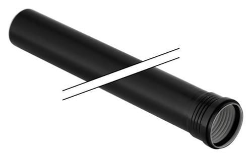 75 x 3000 mm Rør med 1 muffe Silent PP Geberit