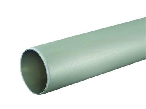 40 x 3000 mm Putkiviemäri harmaa ilman muhvia PP Wavin