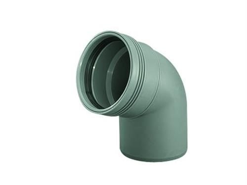 Wavin PP taivutus 67 astetta Ø 32 mm harmaa