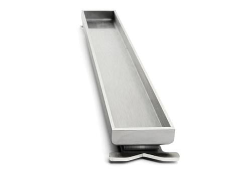 Unidrain HighLine Cassette - Linje rustfrit stål: L900mm H 10mm til gulvafløb