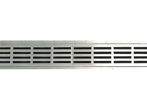 Unidrain ClassicLine stripe rist - børstet rf stål 1605 1000mm
