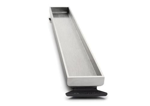 Unidrain HighLine Cassette - Linje rustfrit stål: L800mm H 10mm til gulvafløb