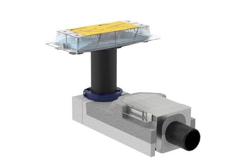 Geberit Cleanline indb.del - Geberit Cleanline Indbygningsdel gulvhøjde fra 90 mm: L30cm