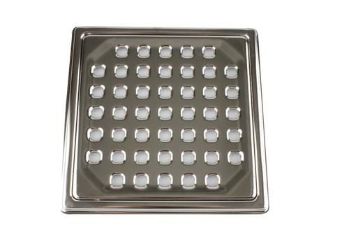 PURUS Syrefast rustfri rist og ramme 154 x 154 mm til afløbsskål