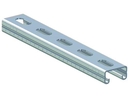 Fischer 40391, 2000 mm, 2 mm, 2,88 g, Kanal, Stål, 1 styck