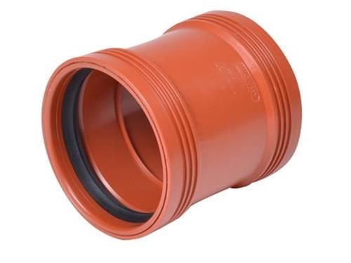 Wavin 110 mm PP-kloakdobbeltmuffe