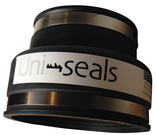 Rørkobling 150-165x190-215mm - beton. EPDM-AISI316. Uni-Seals NAC