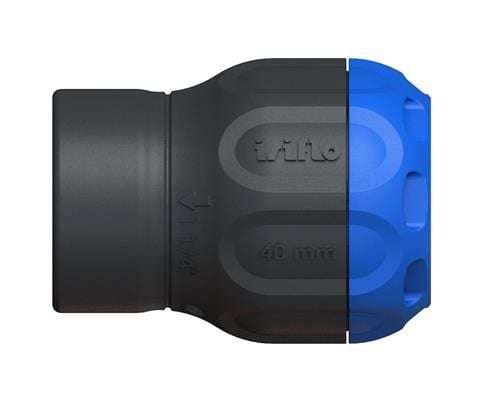 Isiflo Sprint overgang med muffe 40 mm x 1 1/4"