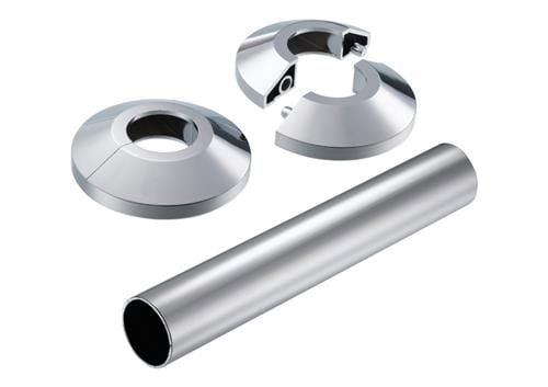 Danfoss vægroset Krom t-VHX - rund t-VHX-DUO-MONO forkr 013G3133