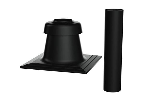 Bosch DN80 - Skorstenstop - Sort, inkl. rør