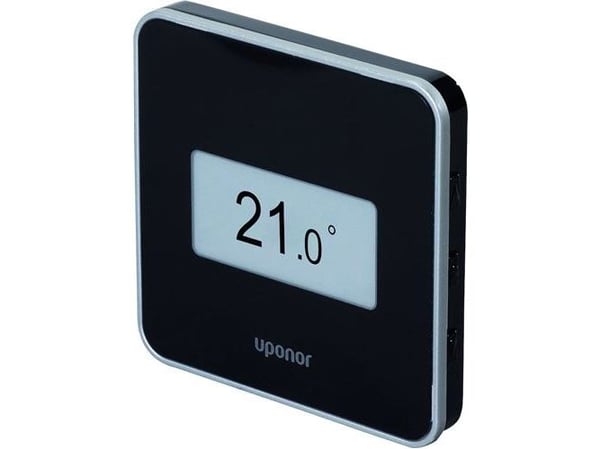 Uponor Smatrix Wave digital STYLE termostat med RH sort T-169 BLACK