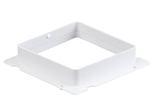 Duka overgangsstykke type 6A - HIPS, Hvid, 100X150 mm, Overgang 185/140/96 mm