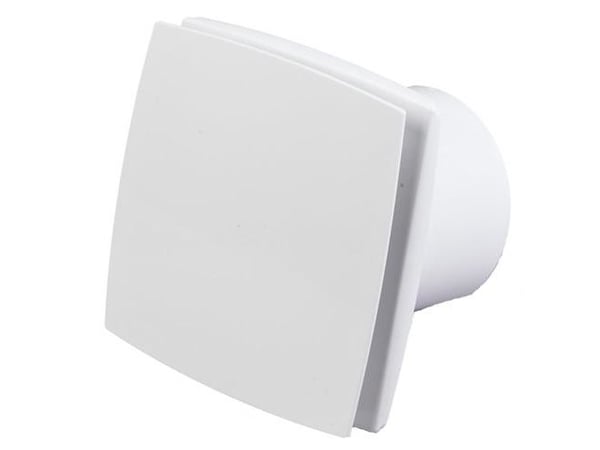 Duka ventilator El 700 Q TH - ABS, Hvid, Ø100 mm, Fugt- og tidsstyring