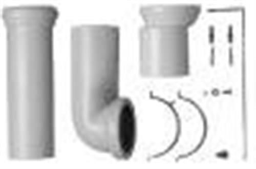 Duravit klosettilslutning til - slutn.sæt t. væg ell. gulv