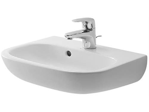 Duravit 07054500002, Veggmontert vask, Keramisk, Hvit, 450 mm