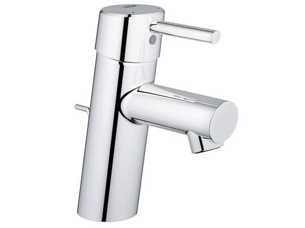 GROHE Concetto håndvaskarmatur med løftestang og 1 1/4" bundventil samt 3/8" fleksible tilslutningsslanger