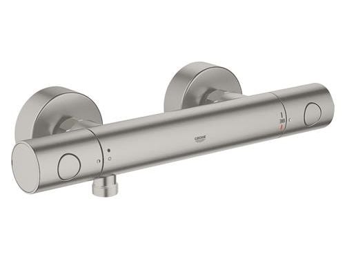 GROHE Grohtherm 1000 Cosmopolitan, Dusj, Grafitt, 1/2", Keramisk, 180°, Vegg