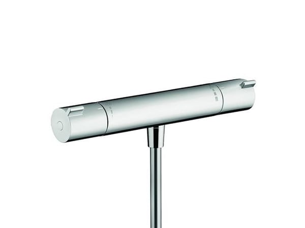 HANSGrohe Ecostat termostatarmatur med bruserafgang 1/2" ned og eksklusiv forskruninger og rosetter
