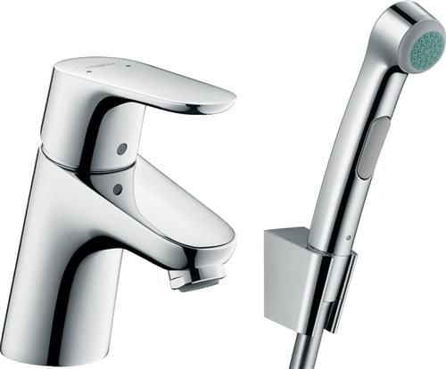Bidétarmatur Focus m/bruser, krom