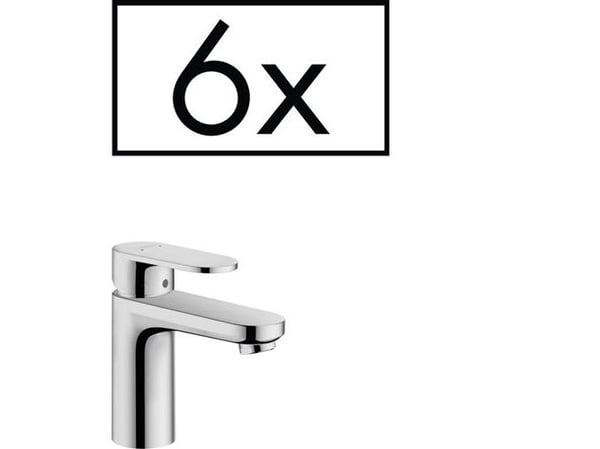 hansGrohe Vernis Blend 1-grebs håndvaskarmatur 70 med løft-op bundventil projektpakke (6 stk.) krom