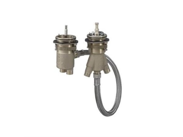 HansGrohe 2-huls grundkrop med termostat karrand